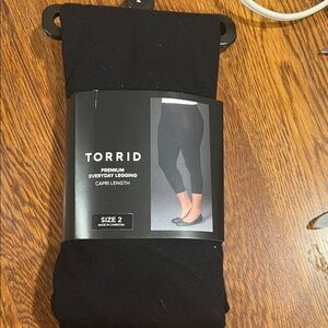 Torrid Black Capri Leggings
